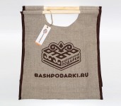 Сумка тканевая с деревянными ручки